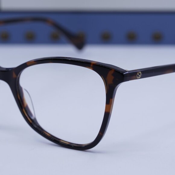Gucci GG1360O 002 Cat Eye Eyeglasses - Dark Havana 53mm - Picture 5 of 12